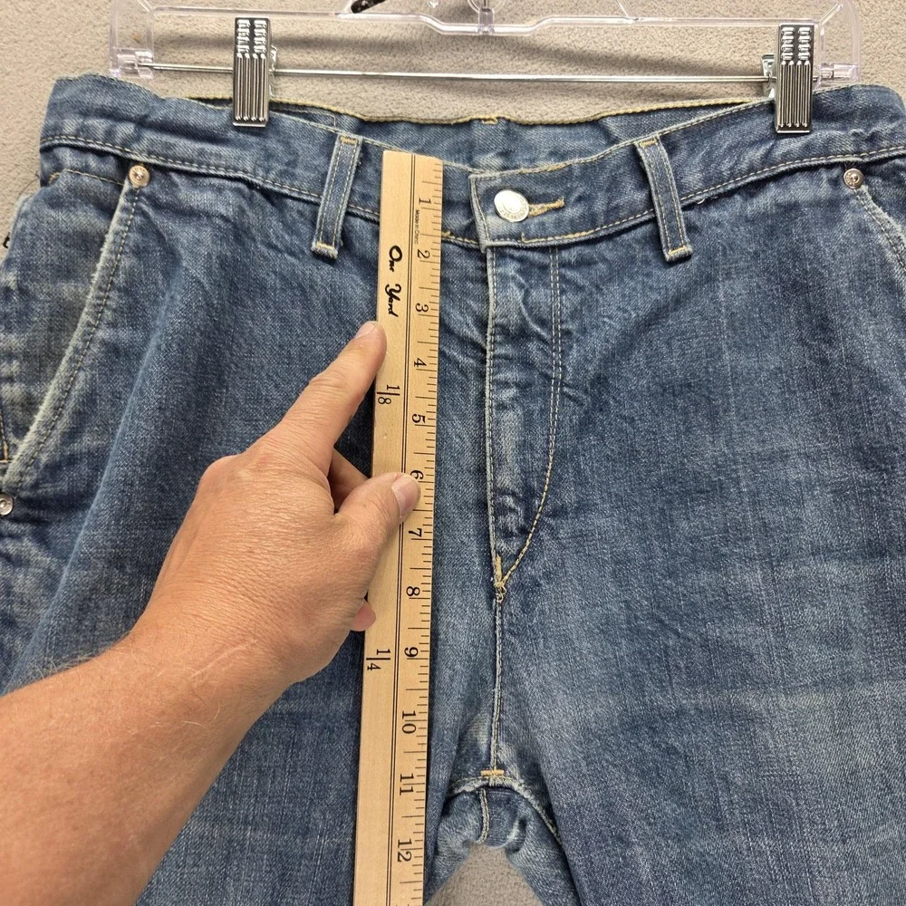 Vintage Levis Engineered Jeans Mens Blue Twisted Zip Fly Medium Wash Fits 31x30